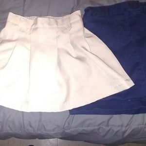 2 girl uniform skirt bundle